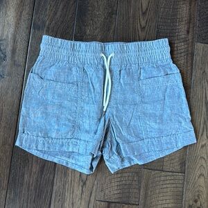 ATHLETA‎ Blue Cabo Linen 4" Shorts Size 2